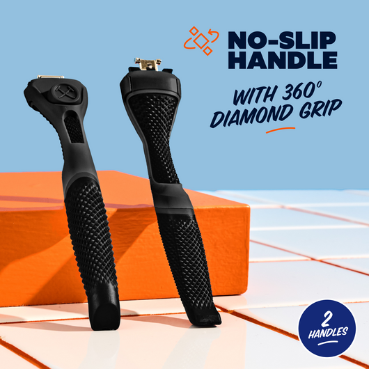 Diamond Grip Handle Black 2 pack