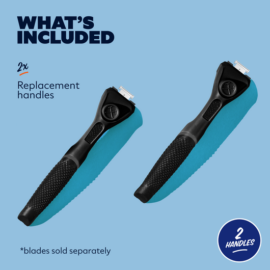 Diamond Grip Handle Black 2 pack