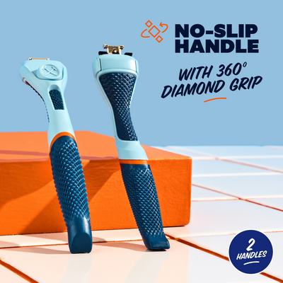 Diamond Grip Handle Blue 2 pack
