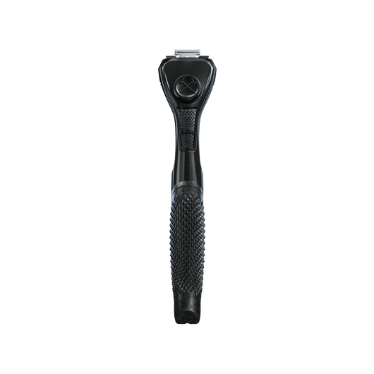 Dollar Shave Club Diamond Grip Handle Black product image with blank backdrop.